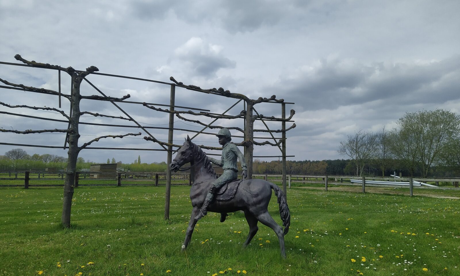 Stal De Kalvarie - Standbeeld paard